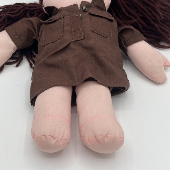 Vintage 90s Girl Guides Canada Brownie Plush Doll Brunette Stuffed Toy READ - Picture 6 of 16